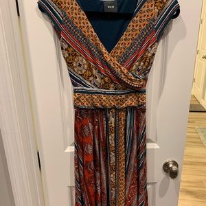 Maeve pull on multi-color dress.